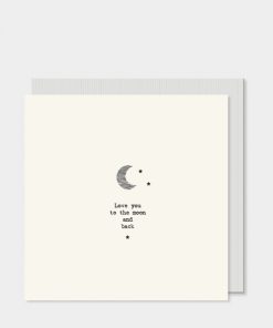 Square card-Love you to the moon and back