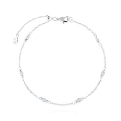 June Birthstone Anklet