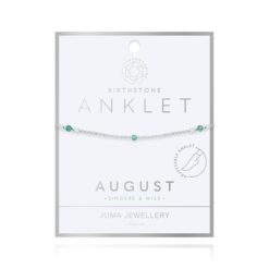 'August Aventurine' Birthstone Anklet 