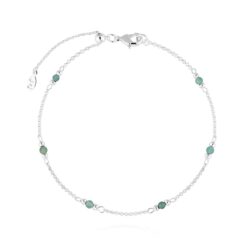 'August Aventurine' Birthstone Anklet 