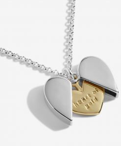 Secret Sentiment Locket Heart of Gold Necklace