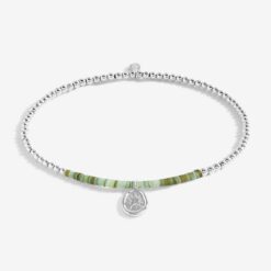 Green Shell Silver Star Anklet
