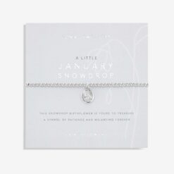 Birthflower A Little January Snowdrop Bracelet