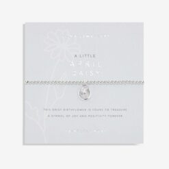 Birthflower A Little April Daisy Bracelet