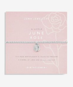 Birthflower A Little June Rose Bracelet