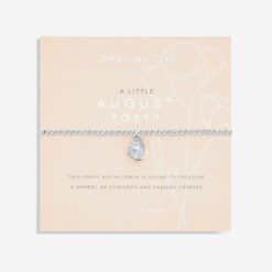 Birthflower A Little August Poppy Bracelet