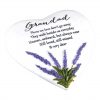 Thoughts Of You Heart Stone Lavender - Grandad