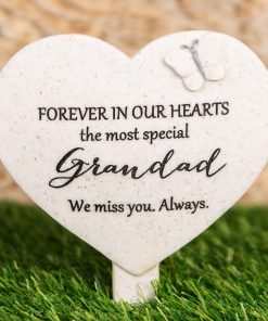 Thoughts Of You Heart Graveside Stake- Grandad