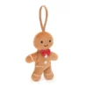 Jellycat Festive Folly Gingerbread Fred Hanging Decoration