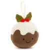 Jellycat Festive Folly Christmas Pudding Hanging Decoration