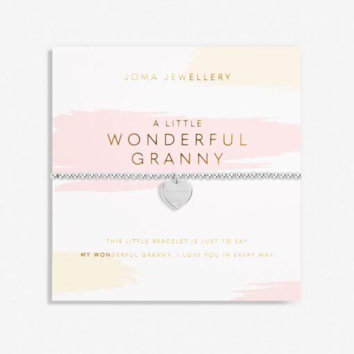 Joma Jewellery A Little 'Wonderful Granny' Bracelet In Silver Plating