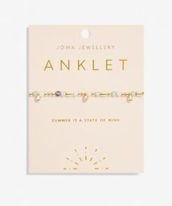 Joma Jewellery Multi Stone Anklet