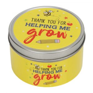 THANK YOU FOR HELPING ME GROW SCENTED CANDLE TIN