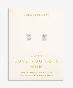 Joma Jewellery Love From Your Little Ones 'Love You Lots Mum' Stud Earrings