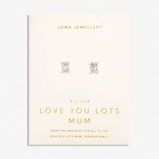 Joma Jewellery Love From Your Little Ones 'Love You Lots Mum' Stud Earrings