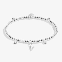 Joma Jewellery Alphabet A Little 'V' Bracelet