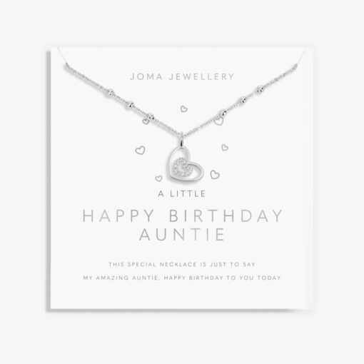 Joma Jewellery A Little 'Happy Birthday Auntie' Necklace