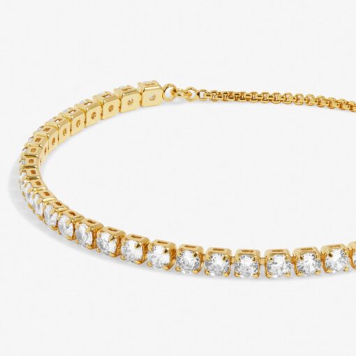 Joma Jewellery Cubic Zirconia Tennis Bracelet Bar Gold Plating - Image 3