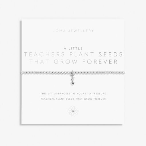 Joma Jewellery A Little 'Teachers Plant Seeds That Grow Forever' Bracelet