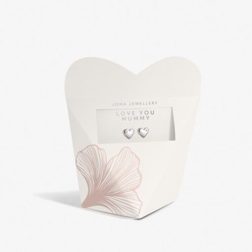 Joma Jewellery Mother's Day From The Heart 'Love You Mummy' Earrings