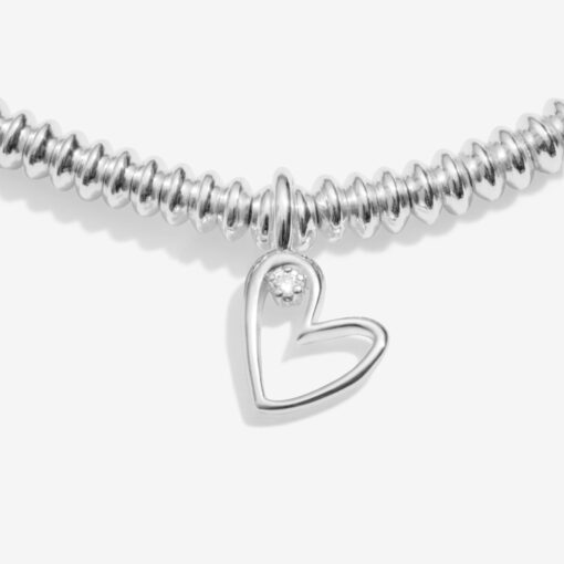 Joma Jewellery Laboratory Grown Diamond A Little 'With Love' Bracelet In Silver Plating - Image 3
