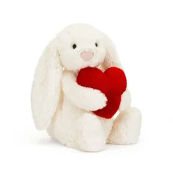 Bashful Red Love Heart Bunny -Medium