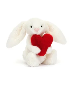 Bashful Red Love Heart Bunny -Small