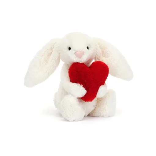 Bashful Red Love Heart Bunny -Small