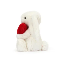 Bashful Red Love Heart Bunny -Small