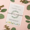 Thank you - Seeded Card & Wish Bracelet
