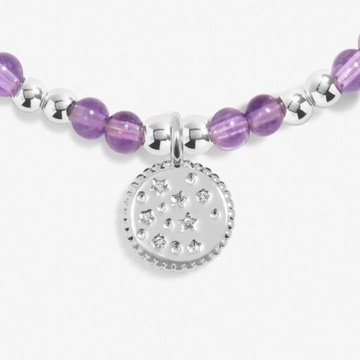 Joma Jewellery Children's  A Little 'February' Birthstone Bracelet - Image 3
