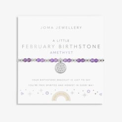 Joma Jewellery Children's A Little 'February' Birthstone Bracelet