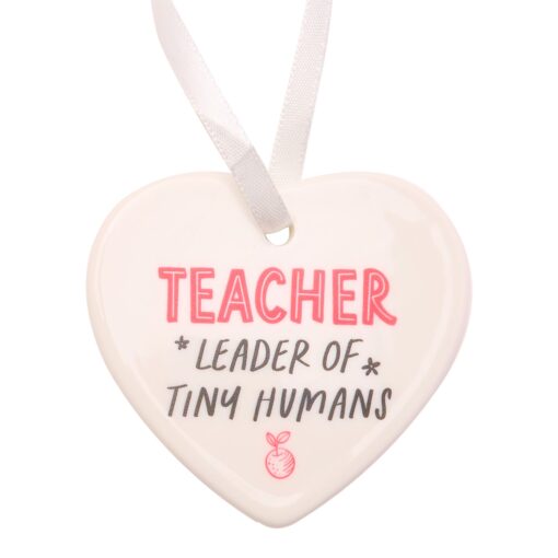 Heart Hanging Plaque "Leader Of Tiny Humans"