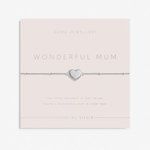 Sterling Silver 'Wonderful Mum' Bracelet