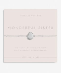 Sterling Silver 'Wonderful Sister' Bracelet