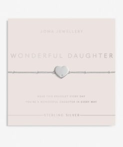 Joma Jewellery Sterling Silver 'Wonderful Daughter' Bracelet