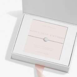 Joma Jewellery Sterling Silver 'Happy 30th Birthday' Bracelet