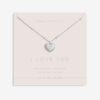 Joma Jewellery Sterling Silver 'I Love You' Necklace