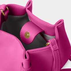 Katie Loxton Celina Mini Suedette Bucket Bag- Magenta