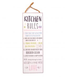 Love Life Wall Plaque - Kitchen Rules